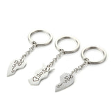 Oh Saucy Silver Stainless Steel Letter Creative Keychain