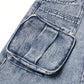 Split Denim Skirts For Women High Waist Patchwork Pocket Temperament Solid Skirt Female 