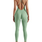 Oh Saucy Mint Green / S Summer Sports Street 2 Gym Jumpsuit Sleeveless And Backless