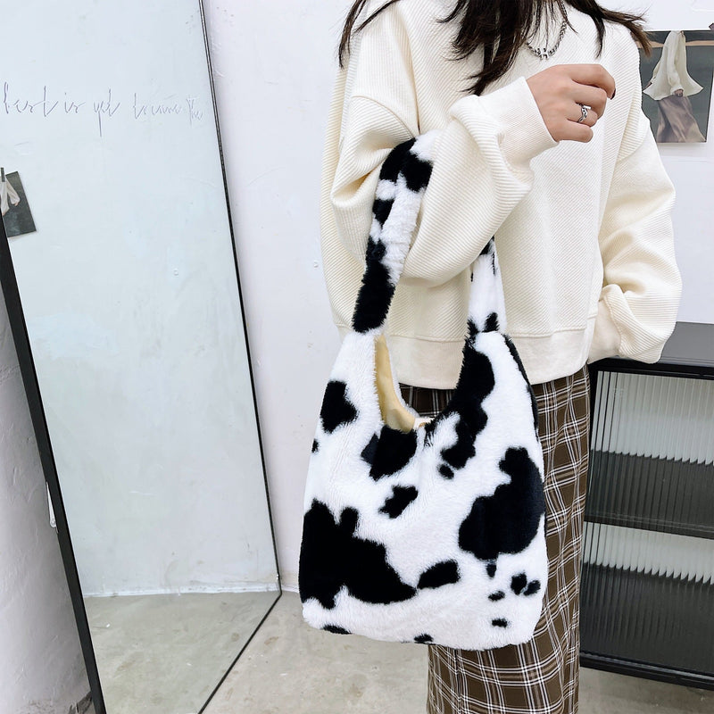 Oh Saucy Big cow Trendy Niche Handbags Women's Single Shoulder