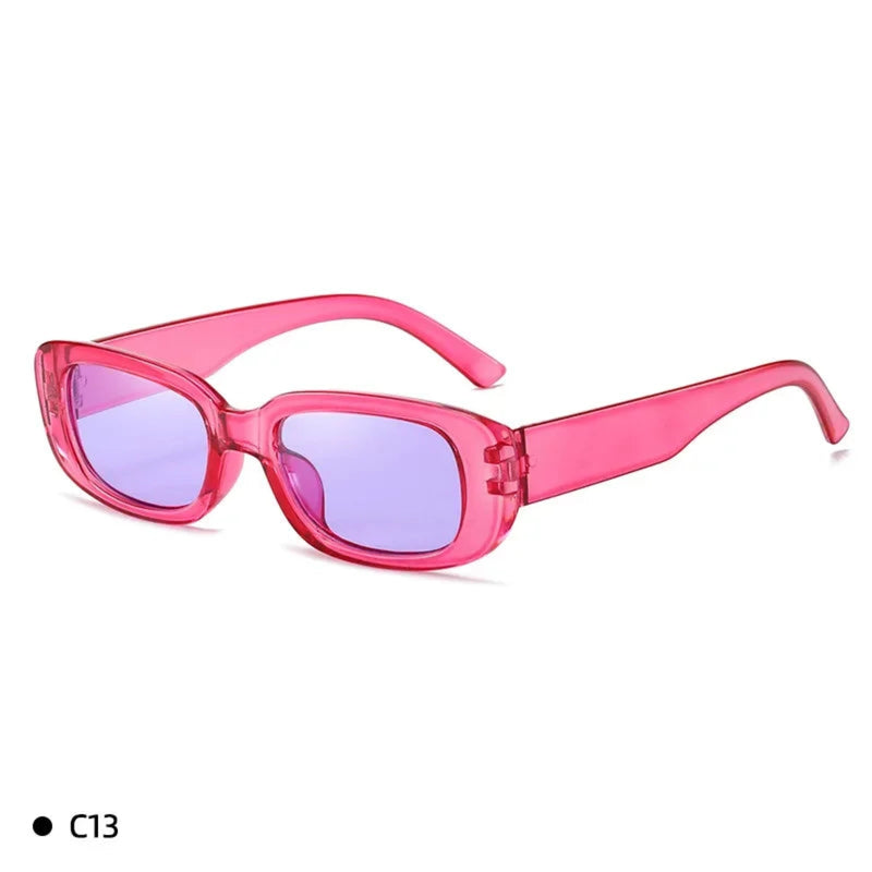 Oh Saucy sunglasses C13 Women Men Steampunk Rectangle Frame Sunglasses Jelly Color UV400 Protection Cycling Sun Glasses Bicycle Goggles Summer Eyewear