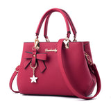 Oh Saucy Wine red Women Shoulder Bag With Bowknot Star Pendant Totes