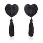 Oh Saucy Body Jewellery as pic 10 1 Pair Fancy Tassel Breast Nipple Cover Self Adhesive
