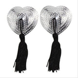 Oh Saucy Body Jewellery as pic 20 1 Pair Fancy Tassel Breast Nipple Cover Self Adhesive