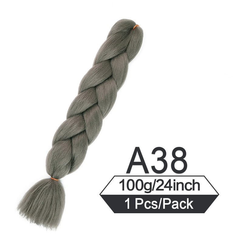 OHS hair P4/613 / China / 24inches|1Pcs/Lot 24 Inch Jumbo Braiding Hair Braids Extensions Box Twist Pre Stretched Synthetic Hair Crochet Braid