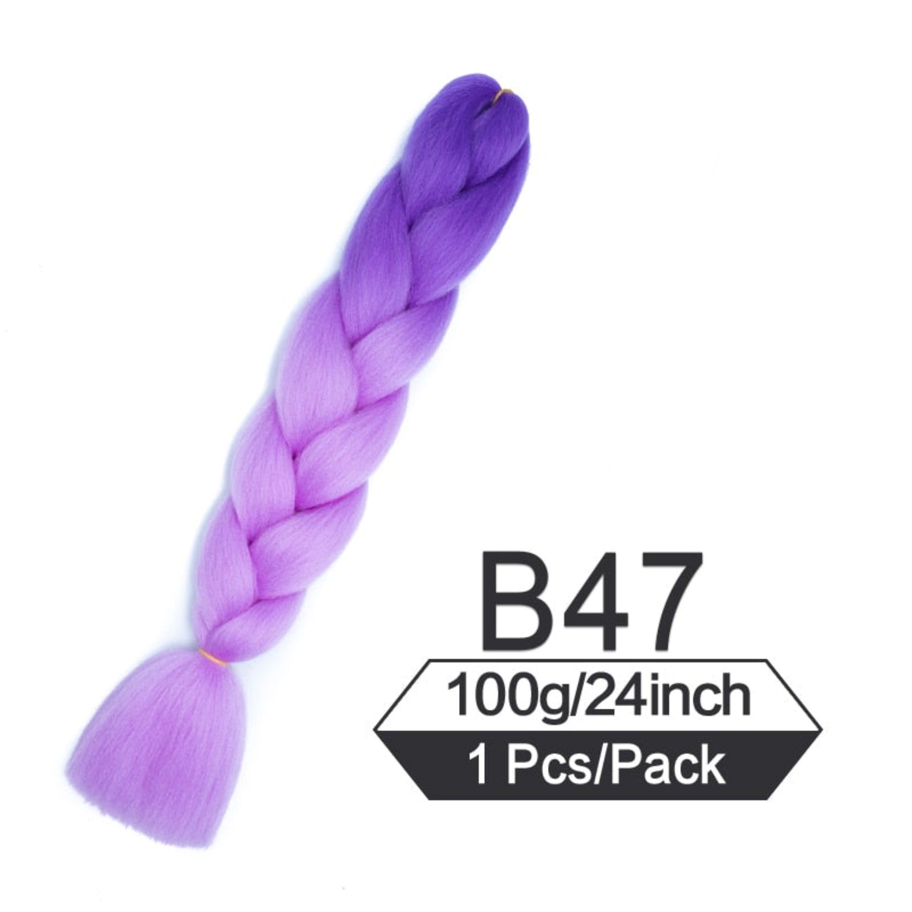 Oh Saucy #Purple / China / 24inches|1Pcs/Lot 24 Inch Jumbo Braiding Hair Braids Extensions Box Twist Pre Stretched Synthetic Hair Crochet Braid