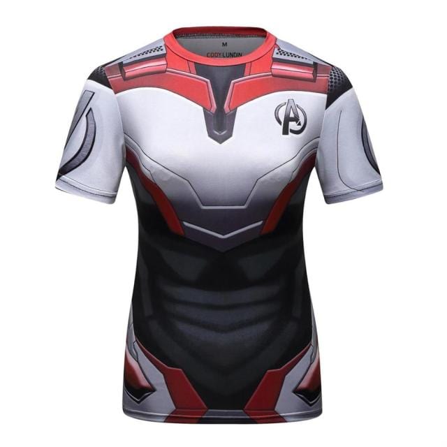 T shirt Women  3D Superhero Quick Dry Compression Shirt Ladies Stretch Sports T-shirt - OhSaucy