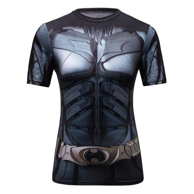 T shirt Women  3D Superhero Quick Dry Compression Shirt Ladies Stretch Sports T-shirt - OhSaucy