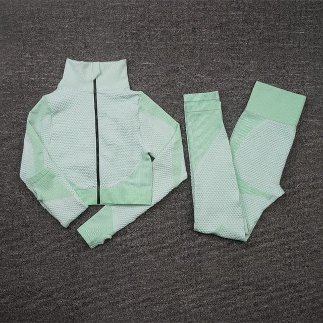 Top High Waist Leggings Sports Suits - OhSaucy
