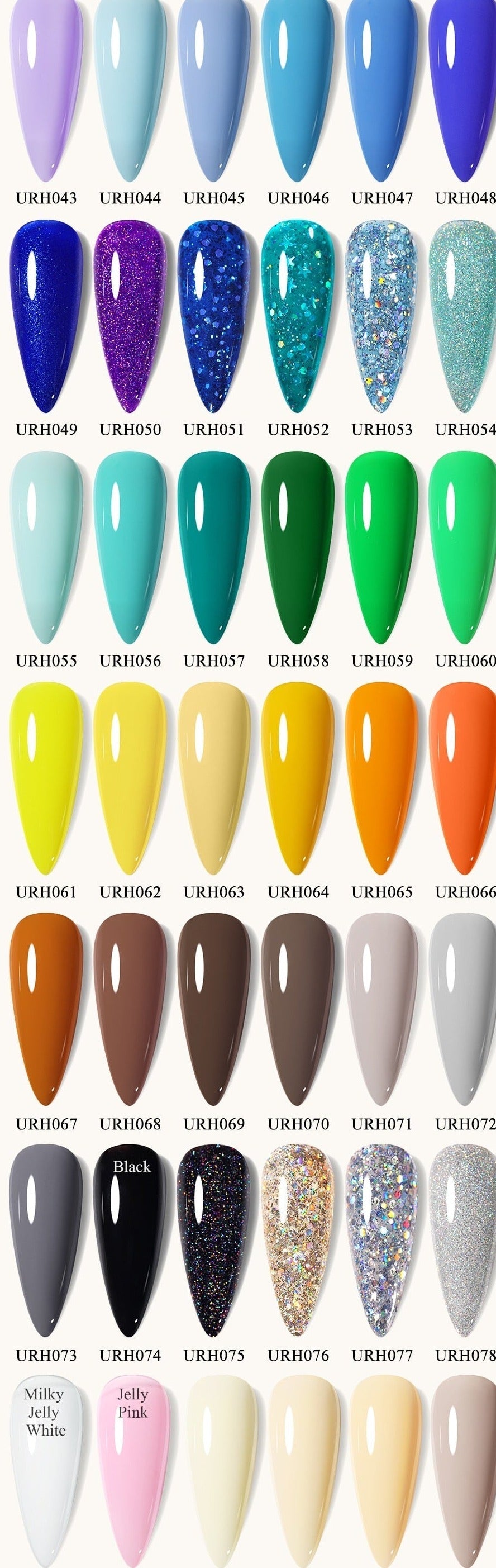 OHS cosmetics 60 Colours Set Gel Nail Polish Kit Top PRO Quality at Affordable Prices