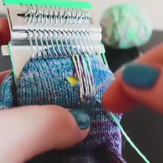 darning loom machine repair garments and add designs easily 