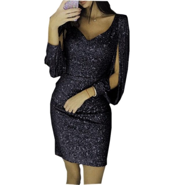 OhSaucy Apparel & Accessories black3 / L An Elegant Evening Party Dress