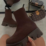 OHS seasonal Auburn / 35 Autumn Winter New Couple Socks Shoes  Thick-soled Casual Large Sizes available