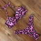 Animal Print Leopard Bikini Push Up Swimsuit Sexy Women Bikini Set 2021 Brazilian Thong - OhSaucy