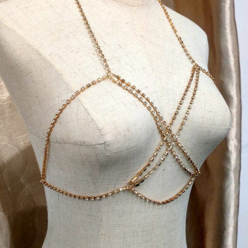 Bling Rhinestone Body Chains Jewelry - OhSaucy