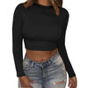 Sexy Bodycon T Shirt Crop Tops - OhSaucy