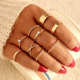 Oh Saucy Apparel & Accessories FN0180734-1 Bohemian Style Ring Sets - Fashionable Party 2022 Hand Jewellery
