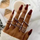 Oh Saucy Apparel & Accessories FN0180746-2 Bohemian Style Ring Sets - Fashionable Party 2022 Hand Jewellery