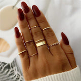 Oh Saucy Apparel & Accessories FN0180847-01 Bohemian Style Ring Sets - Fashionable Party 2022 Hand Jewellery
