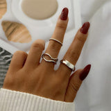Oh Saucy Apparel & Accessories FN0180851-02 Bohemian Style Ring Sets - Fashionable Party 2022 Hand Jewellery