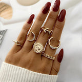 Oh Saucy Apparel & Accessories FN0181351 Bohemian Style Ring Sets - Fashionable Party 2022 Hand Jewellery