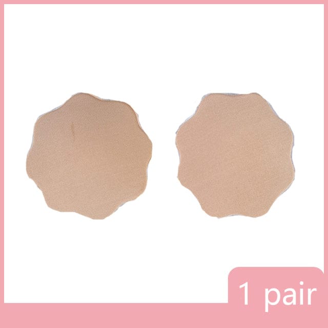 Oh Saucy 1 pair 4 / 7cm Breast Petals Nipple Cover Invisible Adhesive Silicone Reusable