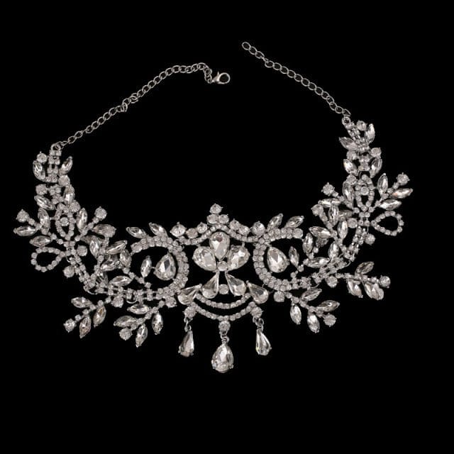 Bridal Beauty Rhinestone Headdress Crystal Headbands Women Hair Jewelry Wedding Accessories Crystal Tiaras And Crowns Head Chain - OhSaucy