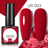 OHS beauty UR-003 / China Brown Caramel Colour Gel Nail Polish Semi Permanent Autumn Winter Wine Red Series