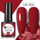 OHS beauty UR-004 / China Brown Caramel Colour Gel Nail Polish Semi Permanent Autumn Winter Wine Red Series