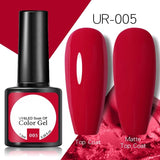 OHS beauty UR-005 / China Brown Caramel Colour Gel Nail Polish Semi Permanent Autumn Winter Wine Red Series