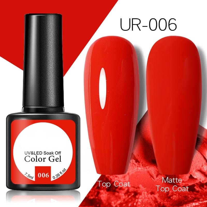 OHS beauty UR-006 / China Brown Caramel Colour Gel Nail Polish Semi Permanent Autumn Winter Wine Red Series