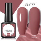 OHS beauty UR-077 / China Brown Caramel Colour Gel Nail Polish Semi Permanent Autumn Winter Wine Red Series