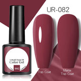 OHS beauty UR-082 / China Brown Caramel Colour Gel Nail Polish Semi Permanent Autumn Winter Wine Red Series