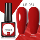 OHS beauty UR-084 / China Brown Caramel Colour Gel Nail Polish Semi Permanent Autumn Winter Wine Red Series