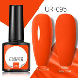 OHS beauty UR-095 / China Brown Caramel Colour Gel Nail Polish Semi Permanent Autumn Winter Wine Red Series