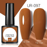 OHS beauty UR-097 / China Brown Caramel Colour Gel Nail Polish Semi Permanent Autumn Winter Wine Red Series