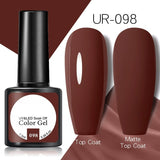 OHS beauty UR-098 / China Brown Caramel Colour Gel Nail Polish Semi Permanent Autumn Winter Wine Red Series