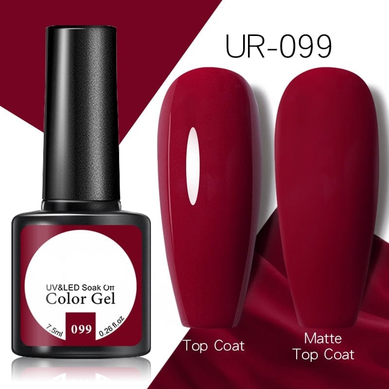 OHS beauty UR-099 / China Brown Caramel Colour Gel Nail Polish Semi Permanent Autumn Winter Wine Red Series