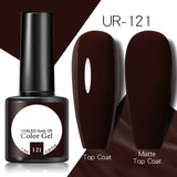 OHS beauty UR-121 / China Brown Caramel Colour Gel Nail Polish Semi Permanent Autumn Winter Wine Red Series