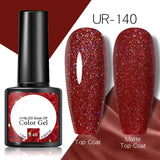 OHS beauty UR-140 / China Brown Caramel Colour Gel Nail Polish Semi Permanent Autumn Winter Wine Red Series