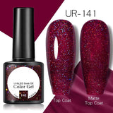 OHS beauty UR-141 / China Brown Caramel Colour Gel Nail Polish Semi Permanent Autumn Winter Wine Red Series