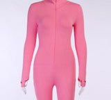 Oh Saucy jumpsuit M / pink short Casual Jumpsuit 35%-65% Sale - Ribbed Turtleneck Sport Wear