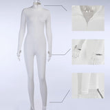 Oh Saucy jumpsuit S / white long Casual Jumpsuit 35%-65% Sale - Ribbed Turtleneck Sport Wear