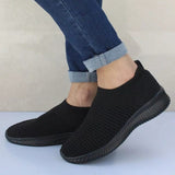 Oh Saucy Black / 5 Casual Sock Sneakers Knitted Slip On Leisurewear