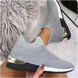 Oh Saucy Grey B / 38 Casual Sports Slip On Sneakers 10 Amazing Colours ~ Yoga ~ Fashion - Street Drip