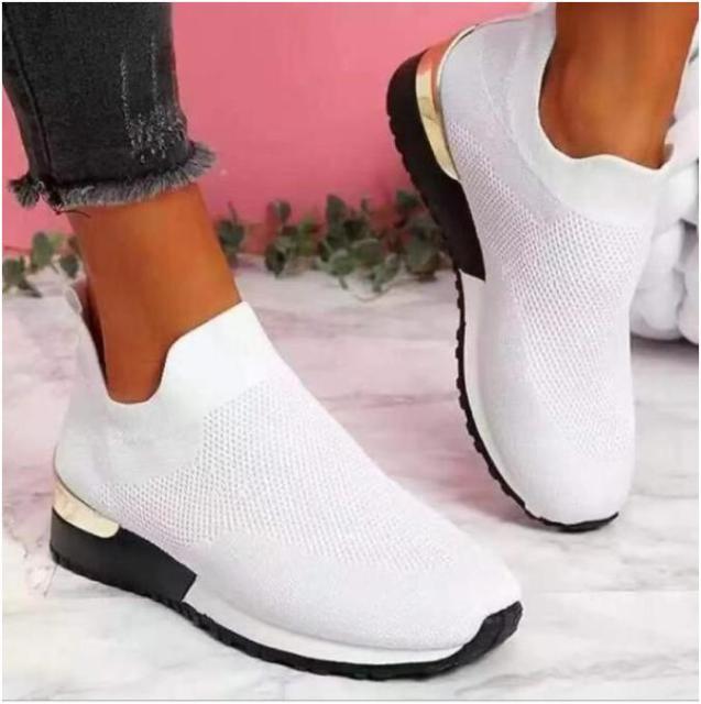 Oh Saucy White B / 35 Casual Sports Slip On Sneakers 10 Amazing Colours ~ Yoga ~ Fashion - Street Drip