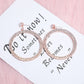 OhSaucy jewelery Rose gold Circle earrings