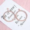 OhSaucy jewelery Rose gold Circle earrings