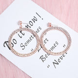 OhSaucy jewelery Rose gold Circle earrings