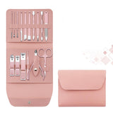 Oh Saucy nail care pink / 16pcs/set Colourful Superior Quality Nail Clippers Portable Set (12/16 Pcs)